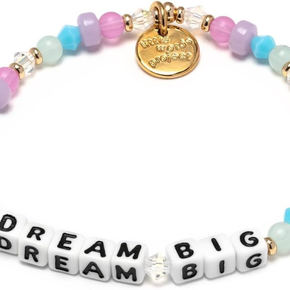 Dream Big Beaded Bracelet Colorful Handcrafted Inspirational Adjustable